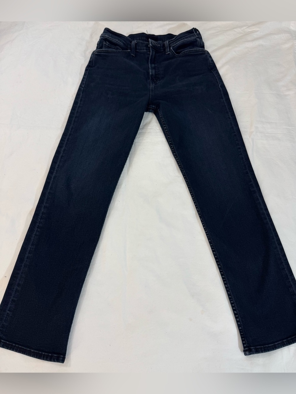MOTHER The Mid Rise Rider Ankle Jeans Womens 28 Night In Paris Dark Wash Stretch